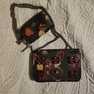 Coach bag with matching wallet